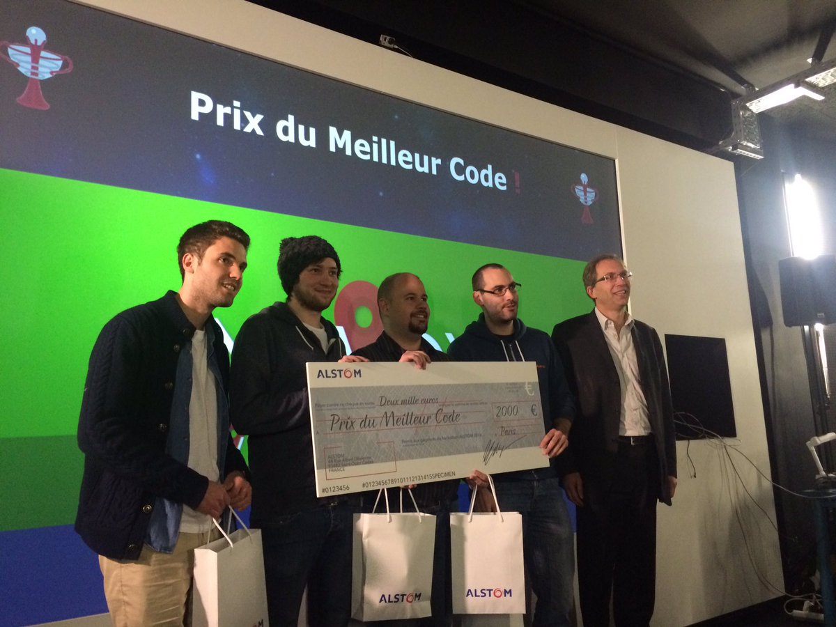 PierreCordelle's tweet photo. Best code Prize for Navoxi, the personalized navigation app ! #metro2030 https://t.co/L4cdDZ5xwa