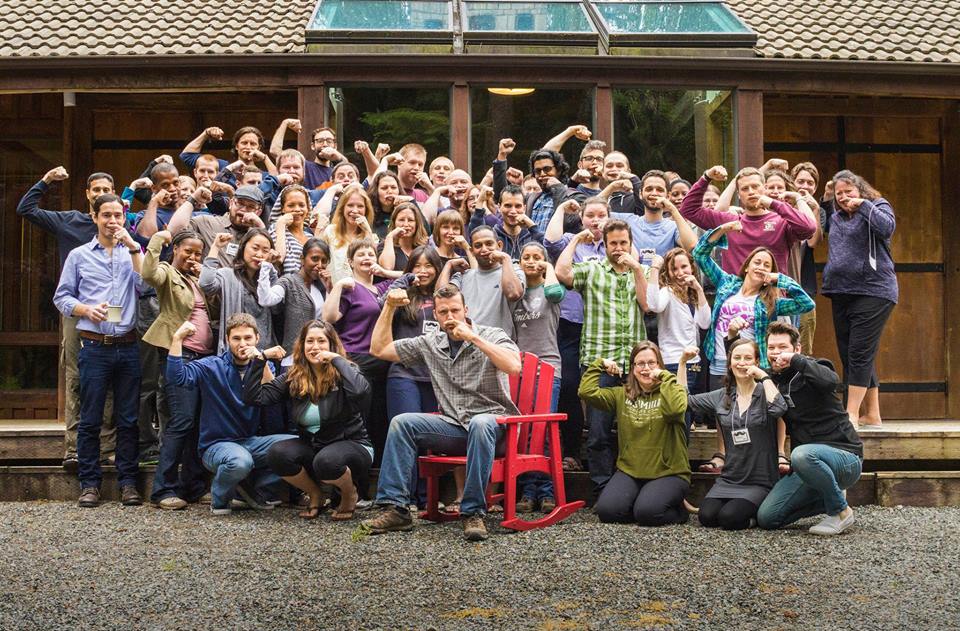 mrmoneymustache's tweet photo. I love this photo from Camp Mustache 2015. Useful when trying to humorously describe Mustachianism as a CULT. https://t.co/fzaYM746K0