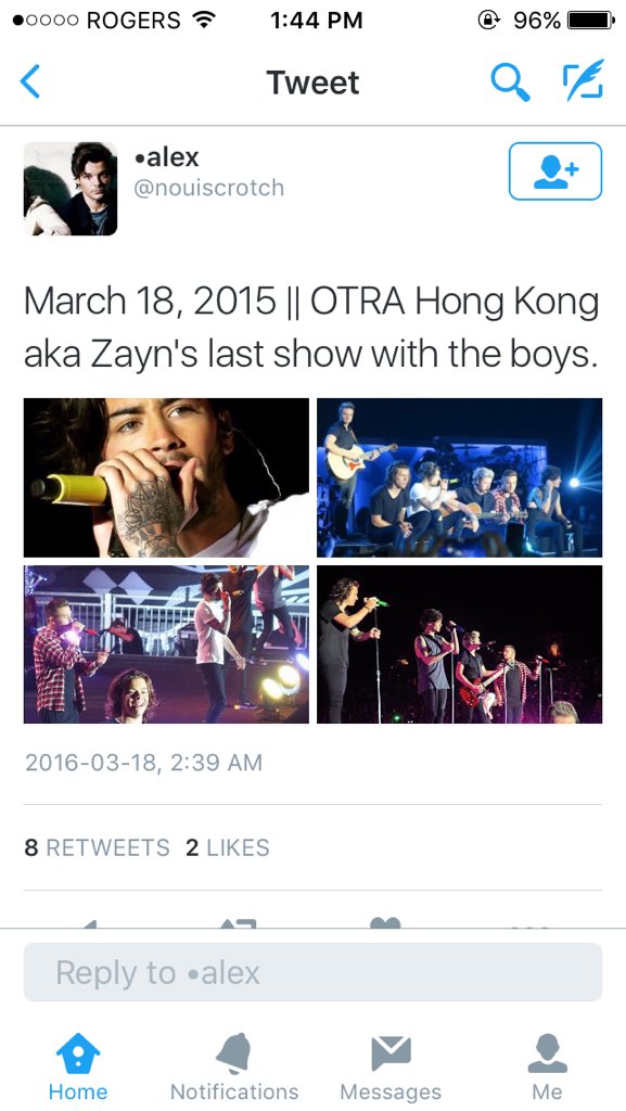 inkedguitar's tweet photo. a year ago today was his last show w/ 1d in hong kong today he tweets a pic of a m.o.m ad in hong kong i see u zayn https://t.co/ZwyEjHDdaH