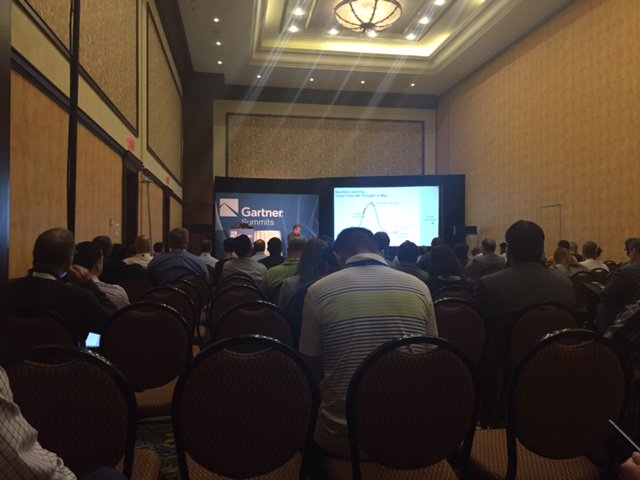 tbussa's tweet photo. Post #GartnerBI catchup - Great session on ML with @alex42linden. Packed room! https://t.co/a5VUbzaaYa
