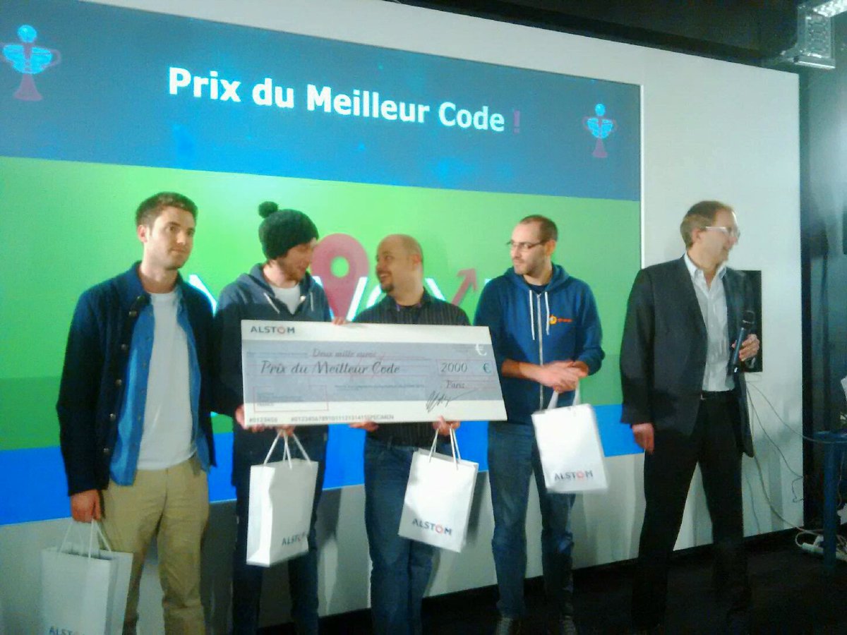 AlstomFrance's tweet photo. #hackathon #metro2030 Prix du meilleur code décerné au projet Navoxi https://t.co/sTjARAH7vX