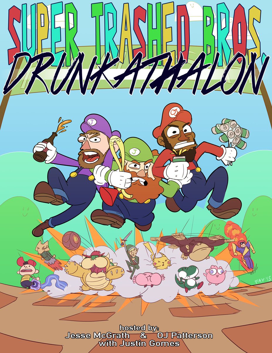 supertrashedtv's tweet photo. 3/23. #Drunkathalon: A N64 themed team tournament for gamers, showboats, party nerds and you https://t.co/JhHbXuxRcU https://t.co/W1seVKqxDr