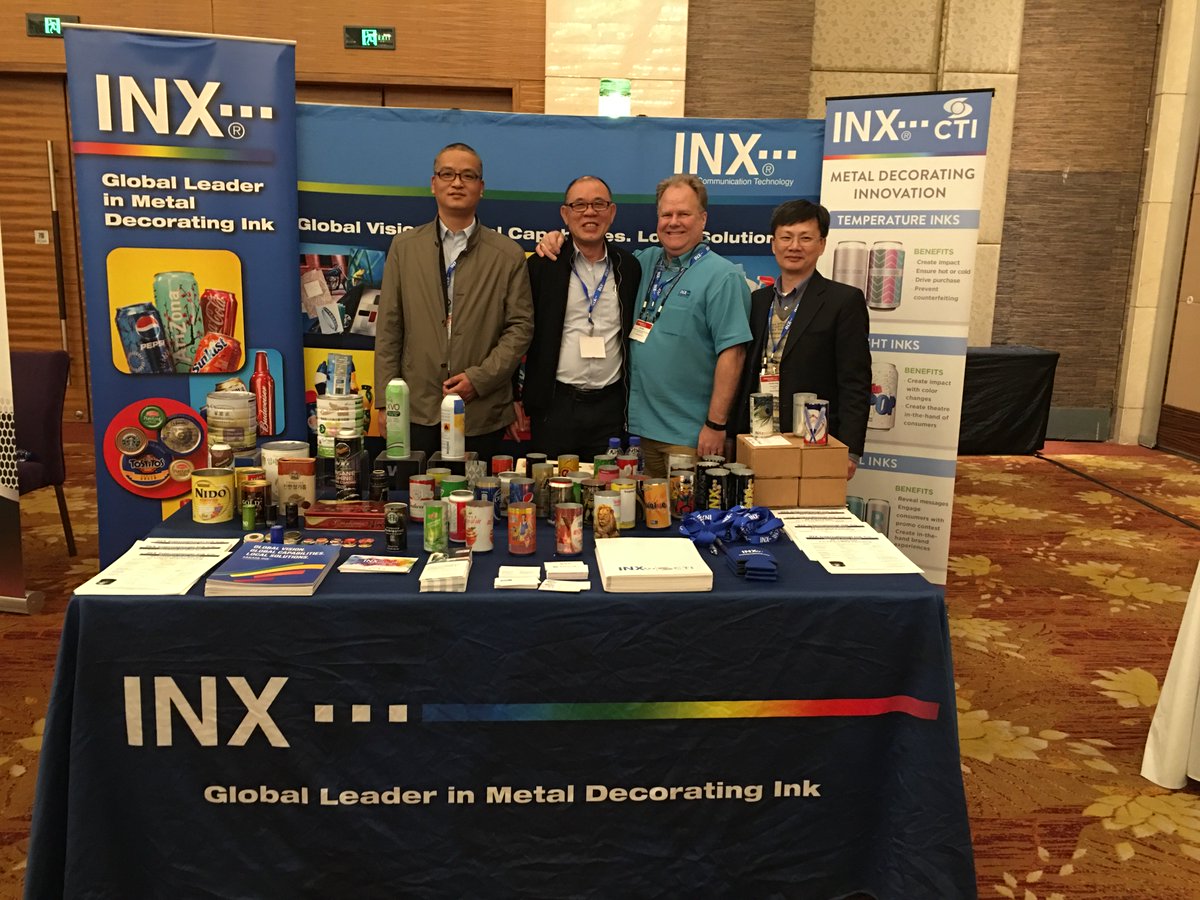 INXIntlUSA's tweet photo. Sakata INX & INX International at ChinaCan 2016-Shanghai! Great work from our Metal Deco Experts! #inxink #inxevents https://t.co/tH6s7Yz5Zr