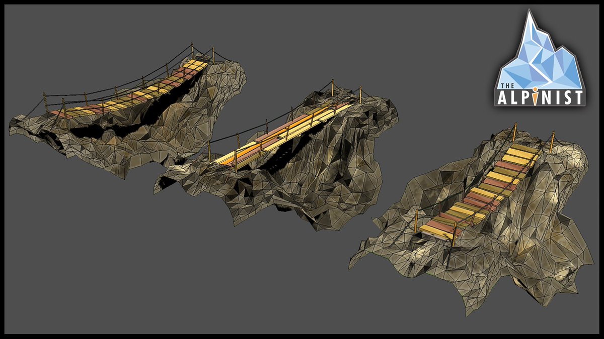 TheAlpinist's tweet photo. Bridge's progress ! @thealpinist #indiedev #gamedev #screenshotsaturday #climbing #alpinist #apinism https://t.co/eBczKhcZzo