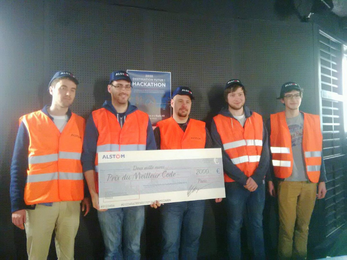 AlstomFrance's tweet photo. Bravo aux équipes gagnantes &amp; aux mentors #Alstom qui ont accompagné les participants #hackathon #metro2030 https://t.co/lyZTIWW32q