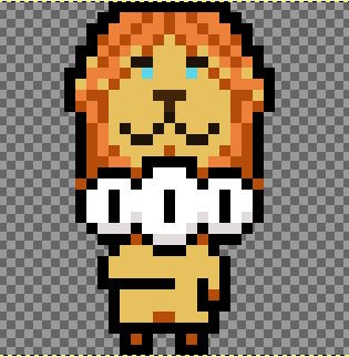 charlyslab's tweet photo. What about Blue-eyed Lion Toni? Zoo update next week!!#AlienParanoid #pixelart #gamedev #FridayFeeling #indiedev https://t.co/BHh0V1AR5R