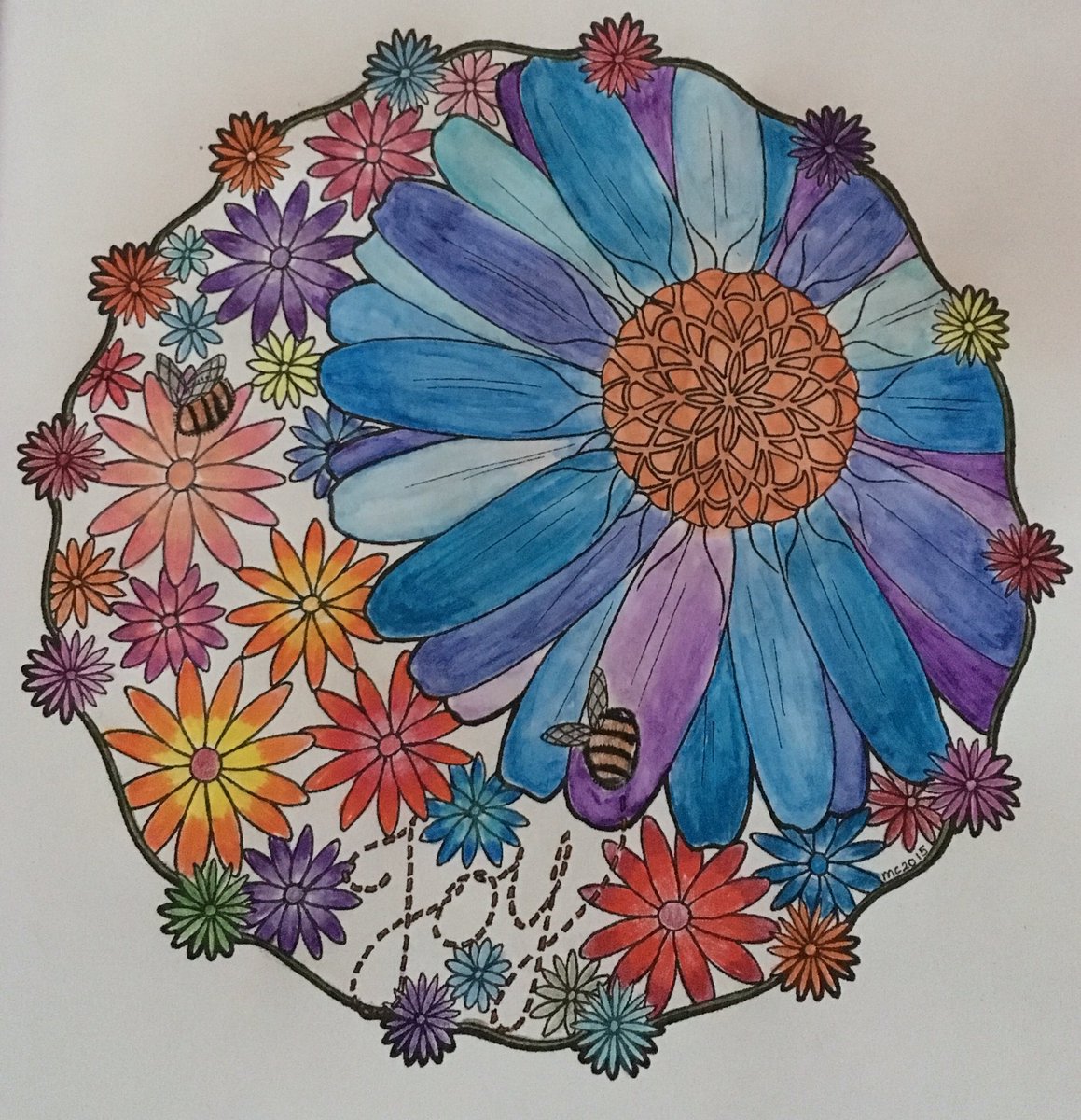 #thecalmcolouringbook. Needed a chill out after today 😭 @meg_cowley <a href="/colouringbks/">Colouring Creations</a> <a href="/_AdultColoring/">Adult Coloring 101</a> <a href="/ColoringAdult/">AdultColoring Books</a>