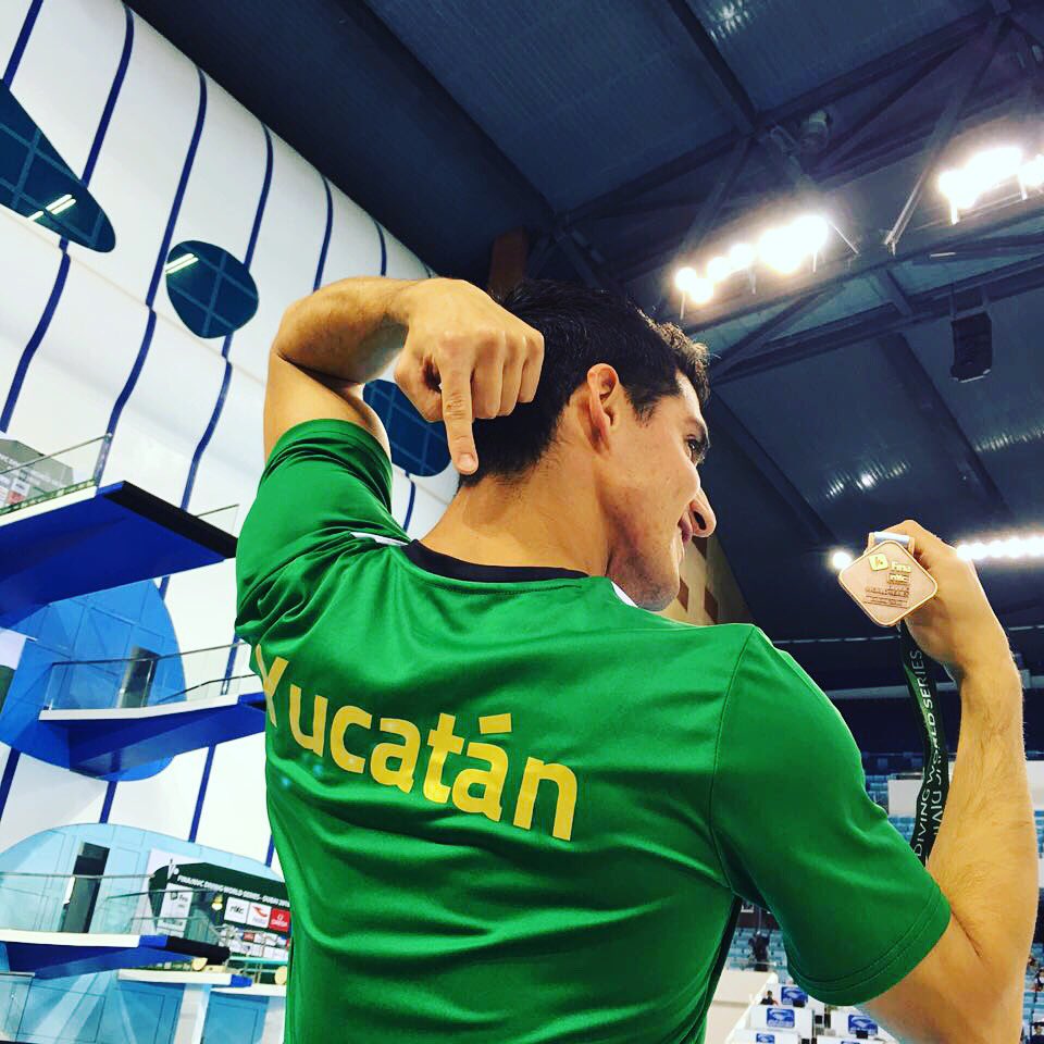 Rommel_Pacheco's tweet photo. Desde #Dubai 🇦🇪 tenemos medalla 🏅 para #México y #Yucatán enseñando de que estamos hechos 💪🏻 #DivingWorldSeries #DWS https://t.co/hD29FyaAwa