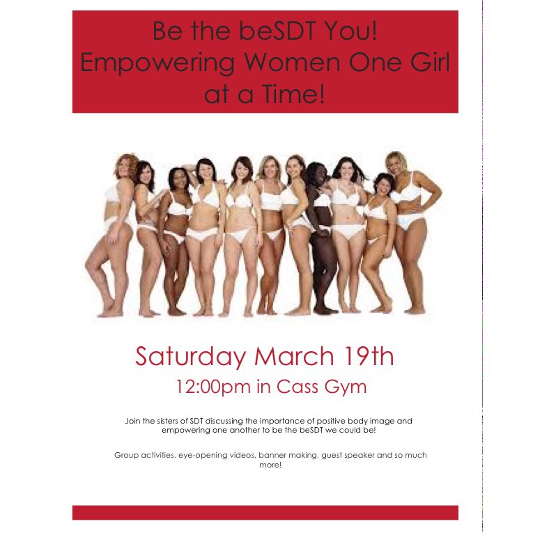 We hope to see you all tomorrow at Be the BeSDT You! ❤️