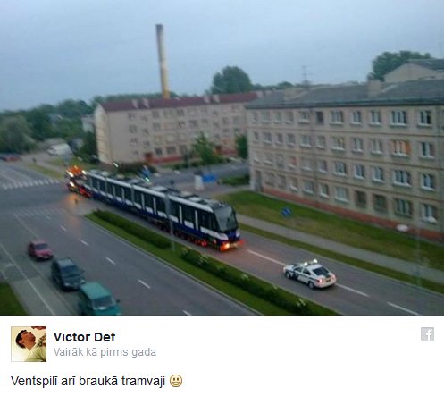 rigas_zakis's tweet photo. Ventspilī kursē pirmie bezsliežu tramvaji. https://t.co/FDdVufcgql