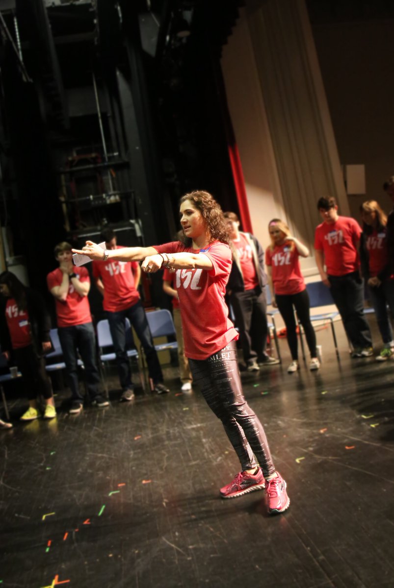 CSM_Photo98's tweet photo. @msdickstein kicking off World Commedia Day w/ @OmbelicoMask and her @ShakespeareHMHS students! #TeamShakespeare https://t.co/Yuphw0CEGR