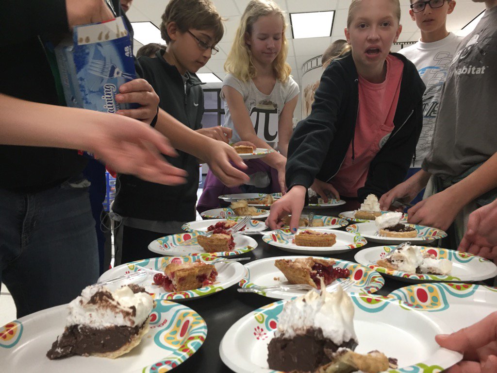 GreenGTAIM's tweet image. Celebrating #PiDay2016 with pie! @greenexplorers