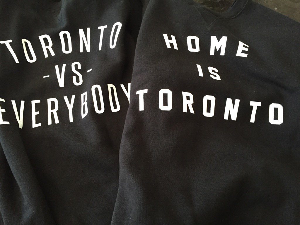 Matt__Devlin's tweet photo. Shoutout to @JesseGuth & #peacecollection for the gear! #TorontovsEverybody #HomeisToronto https://t.co/wJBkPxUHKl