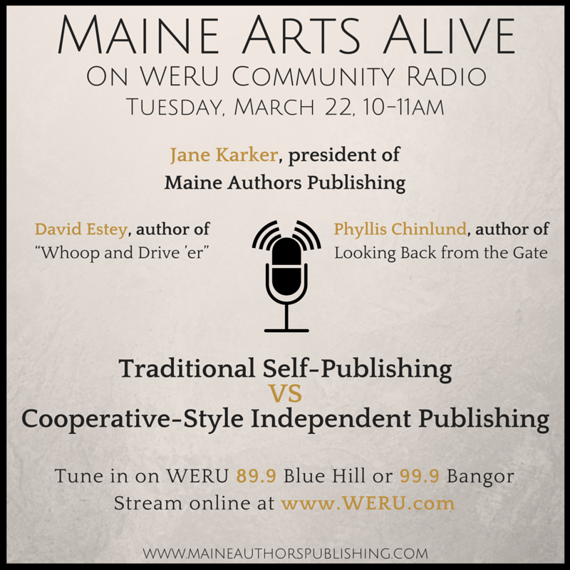 Tune in on Tuesday, March 22! You can also stream it online at weru.org. #Maine #publishing #author