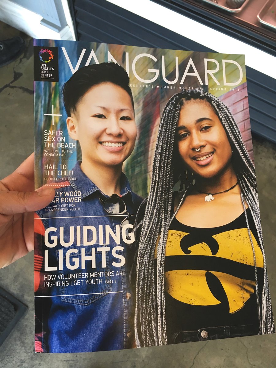 LALGBTCenter's tweet photo. Extra! Extra! Read all about it! Our Spring 2016 issue of #VanguardMagazine is out now https://t.co/f5dYngSgsV https://t.co/faXp7Ya4Pe