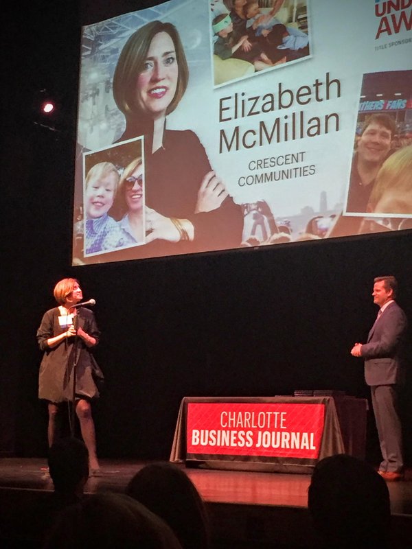 Congrats to Director of Development Elizabeth McMillan on being named to <a href="/CBJNewsroom/">Charlotte Business Journal</a>’s 40 Under 40! #CBJ40Under40