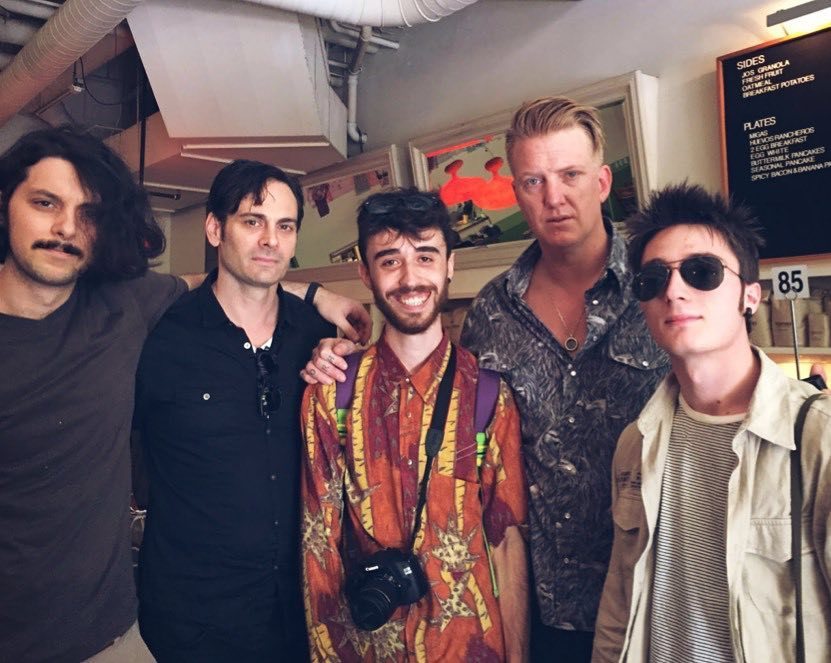 MoustachePrawn's tweet image. We have just bumped into Josh Homme and Dean Fertita in a old wild saloon. Greeting from A… ift.tt/21zA4rT