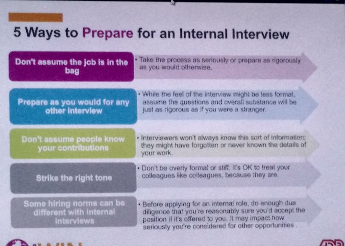 5 ways to prepare for internal interview. #iWINwithADP.