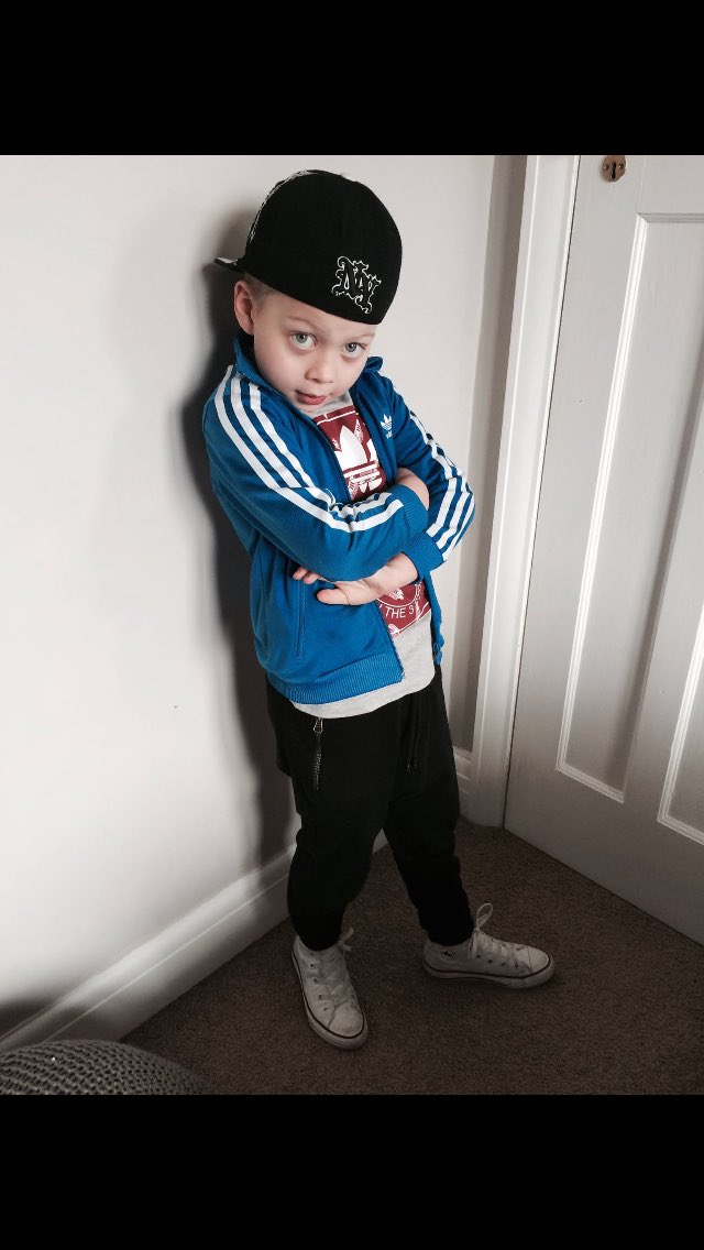 Jenniferdancers's tweet photo. Dress as a sports star day at school for one of our street dancers Eli... He went as @AshleyBanjo 👌 https://t.co/jQJNbuVezE