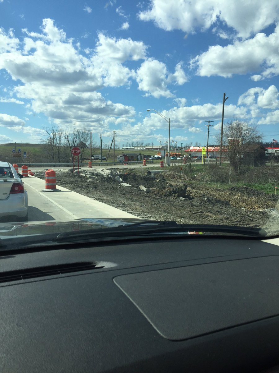 cpietranton's tweet photo. @ODOT_EasternOH making a lot of progress with all of this nice March weather at exit 208 off I-70 #MuchNeededUpgrade https://t.co/VPa7kiWhk0