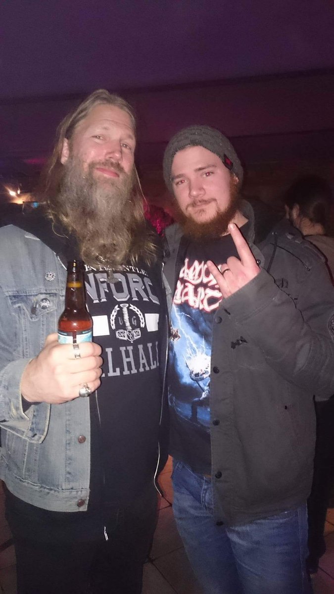 Martin_Foe's tweet photo. Grym release fest, fick (äntligen) träffa Johan, en stor förebild, tack! 

PS. Up the irons! https://t.co/TPIgdnu9zh