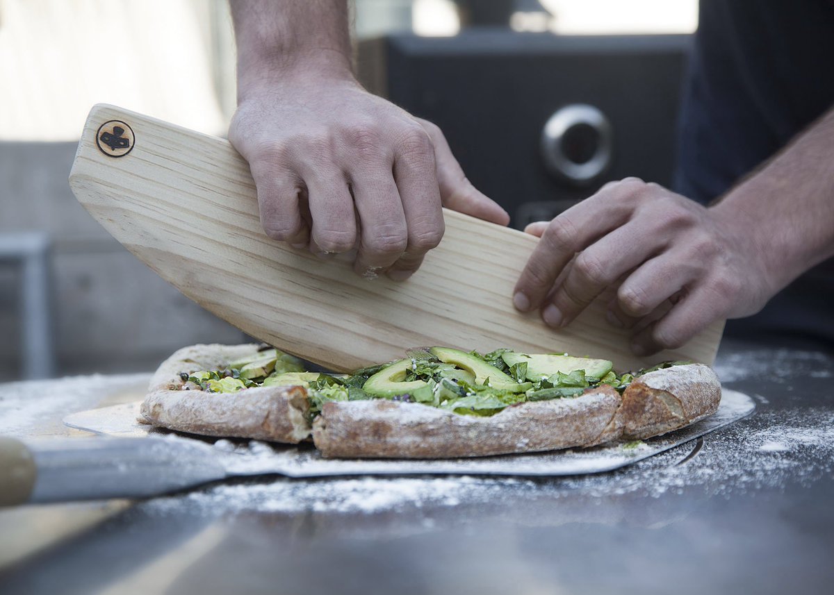 RT for a chance to win a wooden pizza cutter, iron branded at the Bad Robot Workshop!