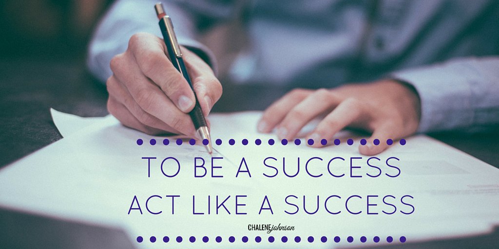 ChaleneJohnson's tweet photo. If you want to be a success, act like one! Fake it ‘till you make it! https://t.co/nXeEfQQnPT