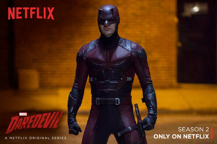 InstaFlicka's tweet photo. Season 2 of @Daredevil is now on #Netflix. Excited? https://t.co/3tg3wGnXYN