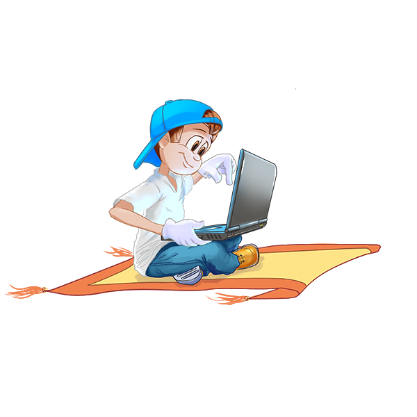 TradeBreakouts's tweet photo. New drawing of BreakoutBoy in his #civies. Not sure why my illustrator put him on a magic carpet, but there you go. https://t.co/2yLbp6lHsF
