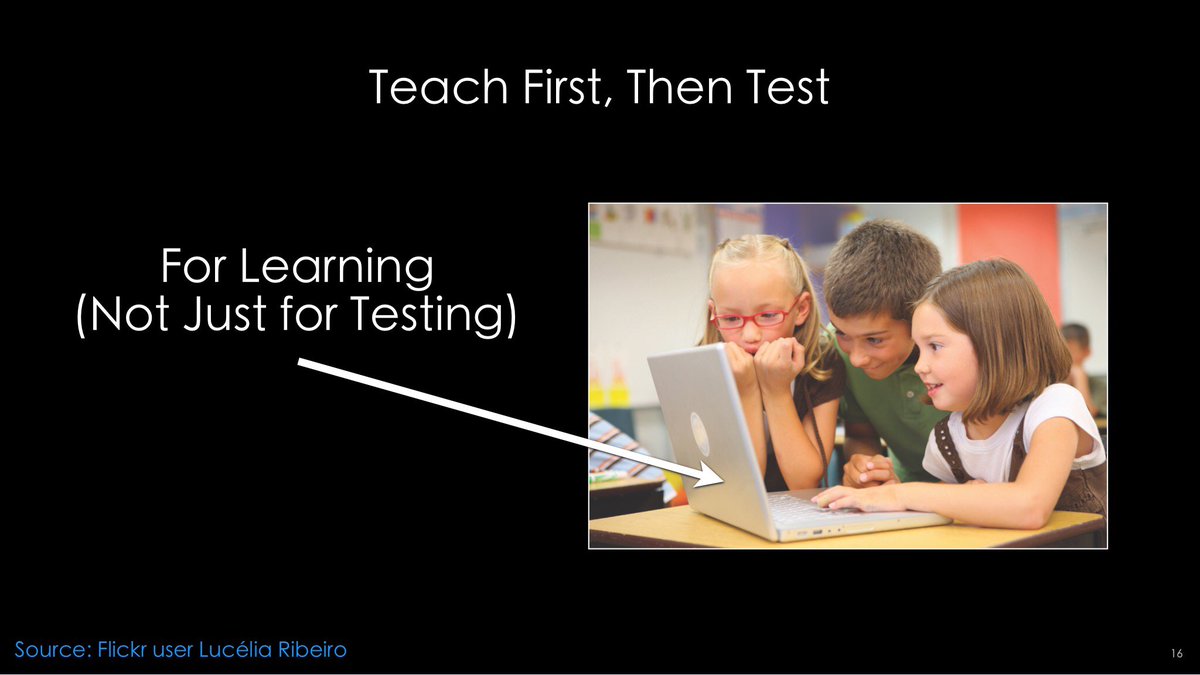 ddraper's tweet photo. Repeat after me: COMPUTERS ARE NOT JUST FOR TESTING! We must teach first! #MostImportantIssue #UCET16 https://t.co/yOy8ZOgufv
