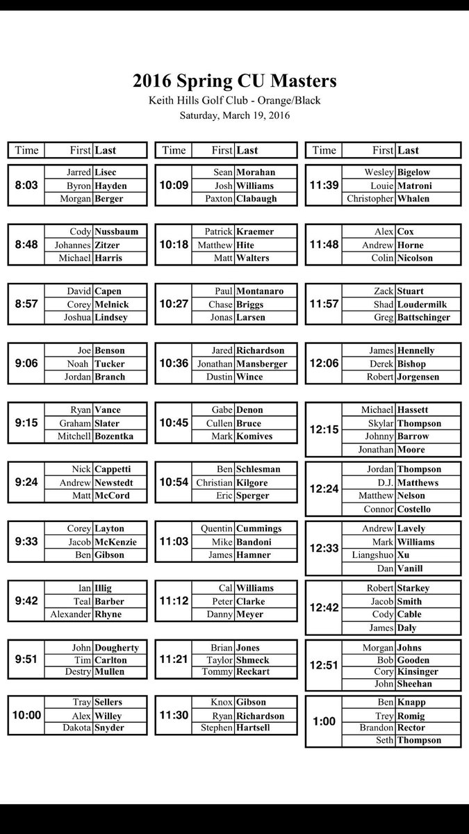 CampbellPGAGM's tweet photo. Round 1 Starting Times for this weekend's #Cumasters have been posted! #cupgm https://t.co/Sd6tO4hGXS