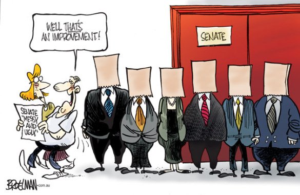 otiose94's tweet photo. #Senate, #SenateReform Bagged by #broelman ยฉ #thedrum https://t.co/1d0spIbQsQ #auspol ๐ https://t.co/U4F9OPxev9