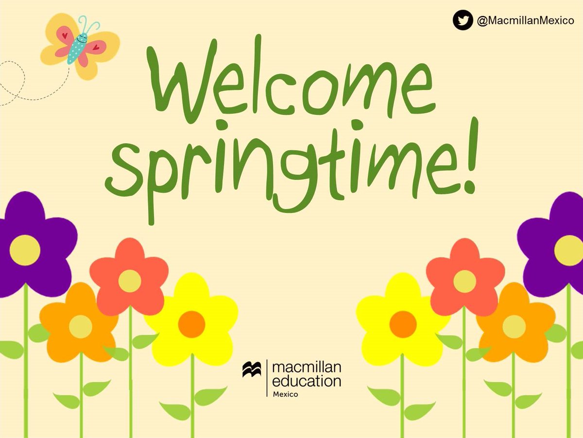 MacmillanMexico's tweet photo. Welcome #springtime! 🌺☀ https://t.co/vq5U6uCJTi