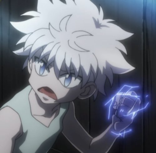 Chrollo Lucilfer on Twitter: "Killua's cat face always gets me it's so