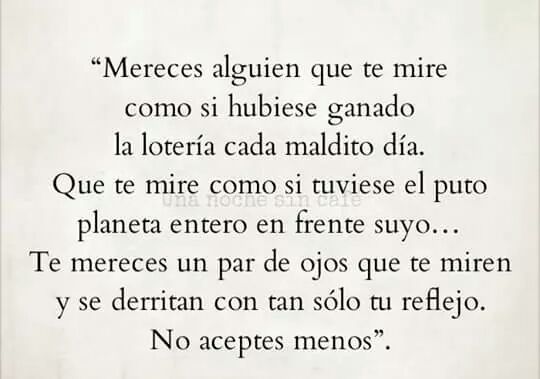 Vanelera's tweet photo. Te mereces eso!!!#No#aceptes#menos#Buenas#Noches!🌙😴 https://t.co/eAzsd3ER9v