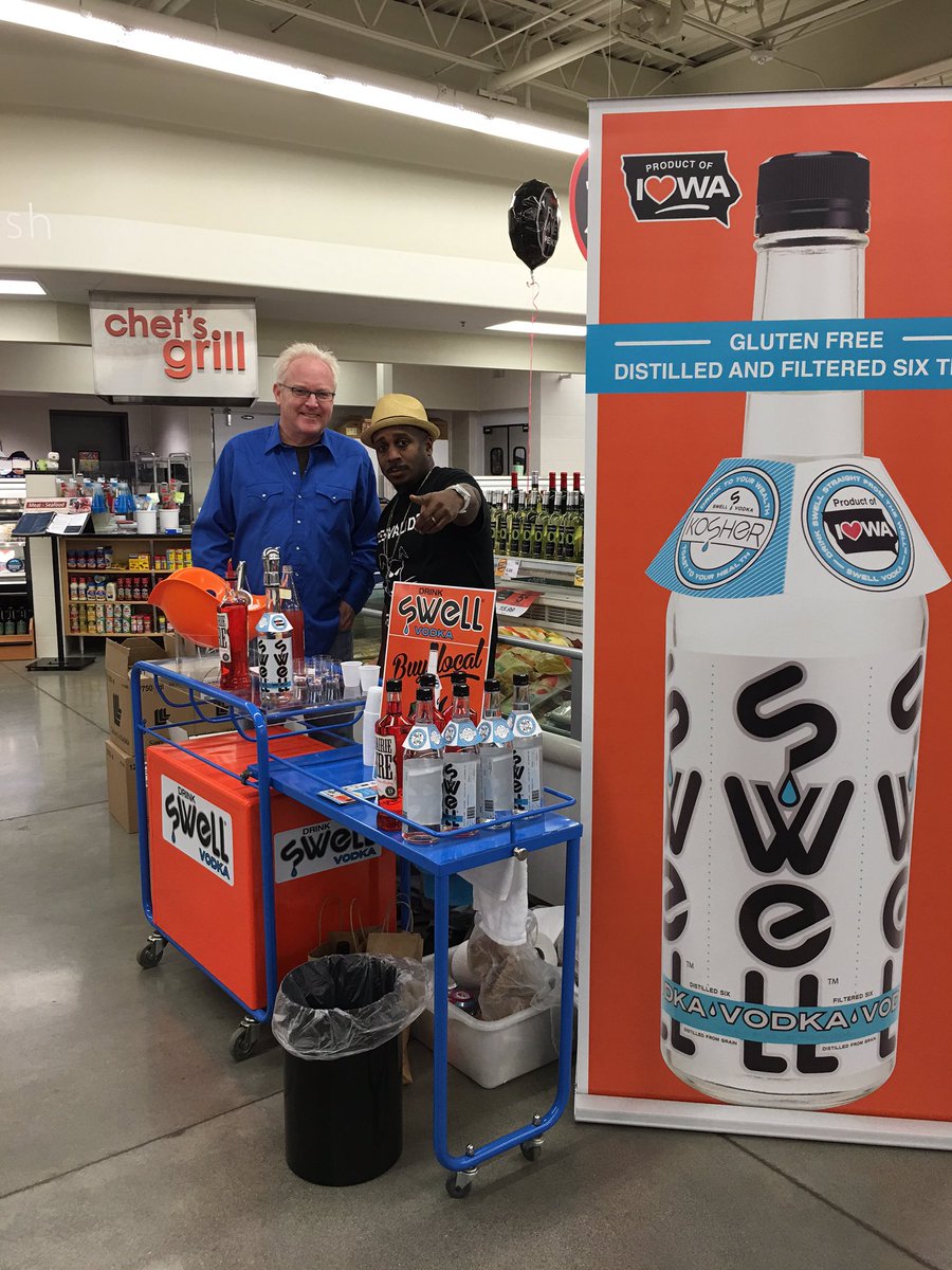 Swell_Vodka's tweet photo. We are at a tasting at HyVee on Valley West Dr. Join us today!!! https://t.co/UKWvokyvhB