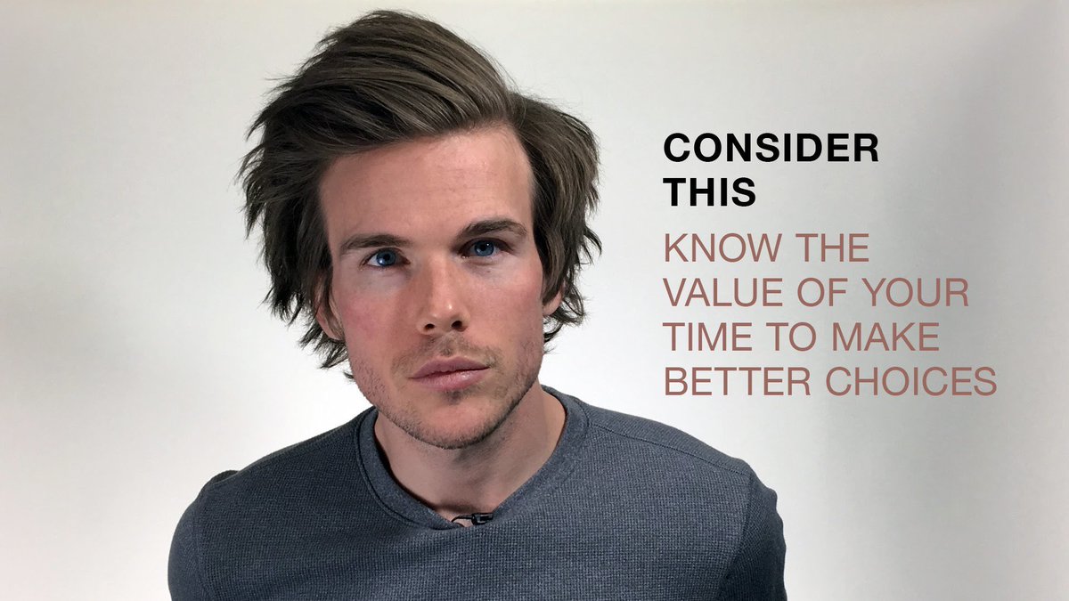 misfit_inc's tweet photo. Video: Know the Value of Your Time to Make Better Choices by @colinismyname https://t.co/oW4Ewc2M3l https://t.co/E3kC0RU4VW