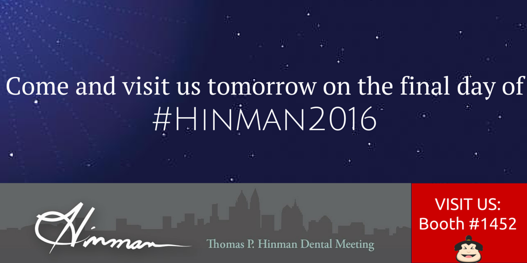 CallSumoAI's tweet photo. Be sure to visit #CallSumo on the last day of #Hinman2016 tomorrow. We're at #Booth1452 #makedentistrygreatagain https://t.co/IEJvJMEKLB