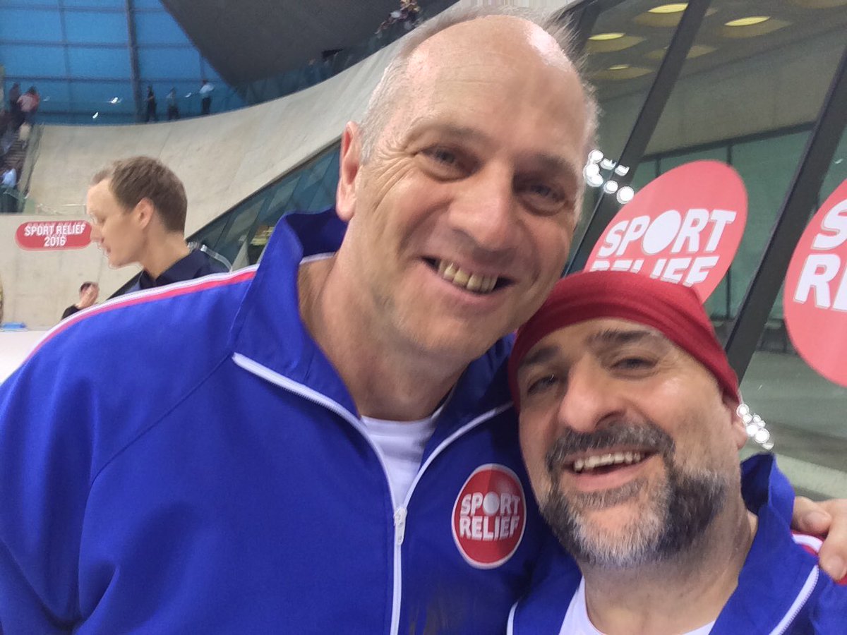 omid9's tweet image. 5 time Olympic gold medalist legend #SirSteveRedgrave and a Bedouin