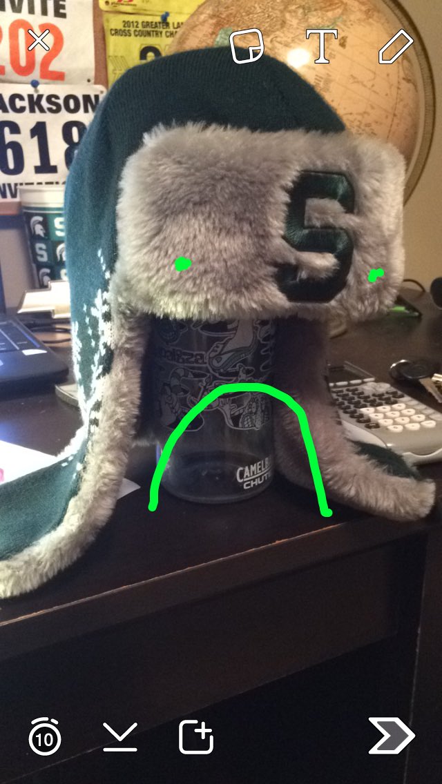 HatsOnThings's tweet photo. MSU hat is bummed about everybody's brackets.... https://t.co/uj6XE5CIO5
