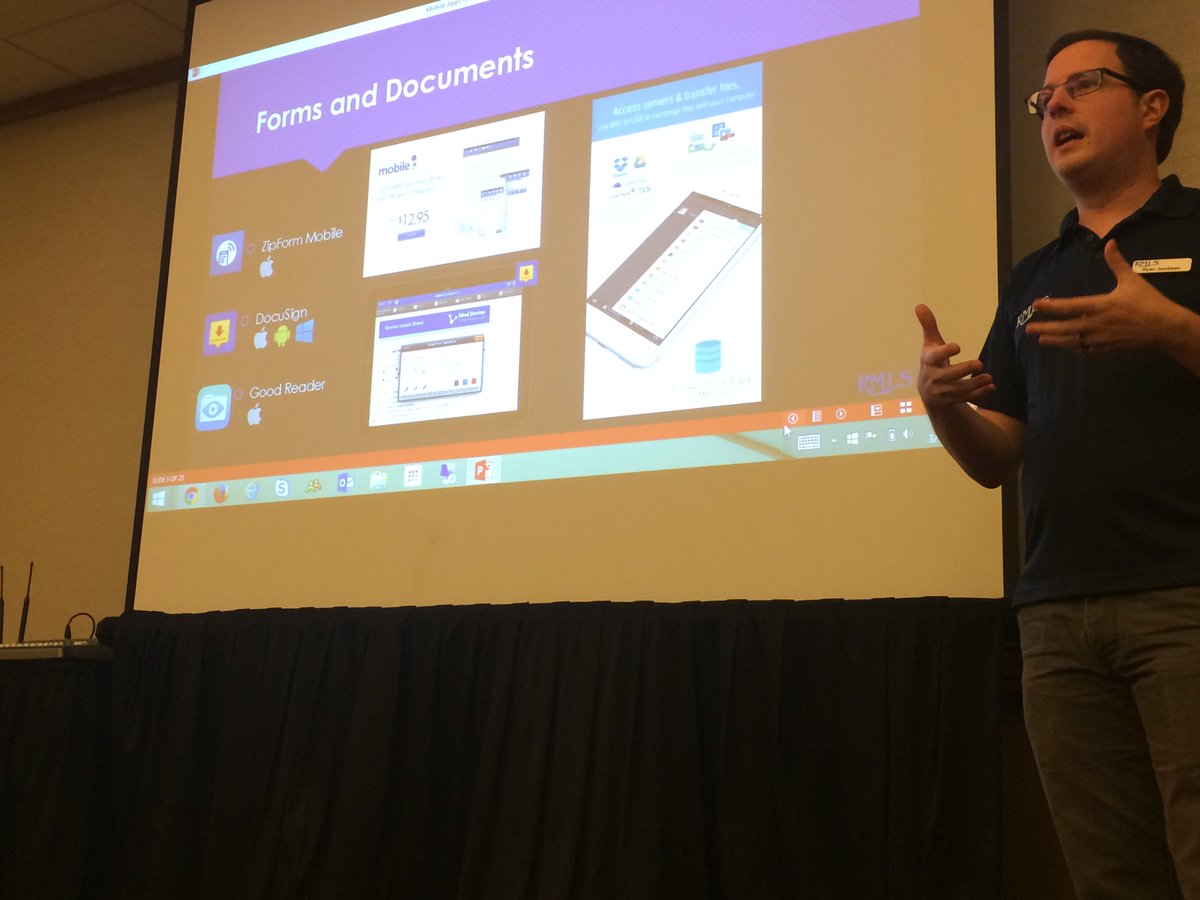 RMLSweb's tweet photo. RMLS™ trainer Ryan Jacobsen teaching the afternoon session of Apps for REALTORS®! #RMLStf https://t.co/8PXESu1UgC