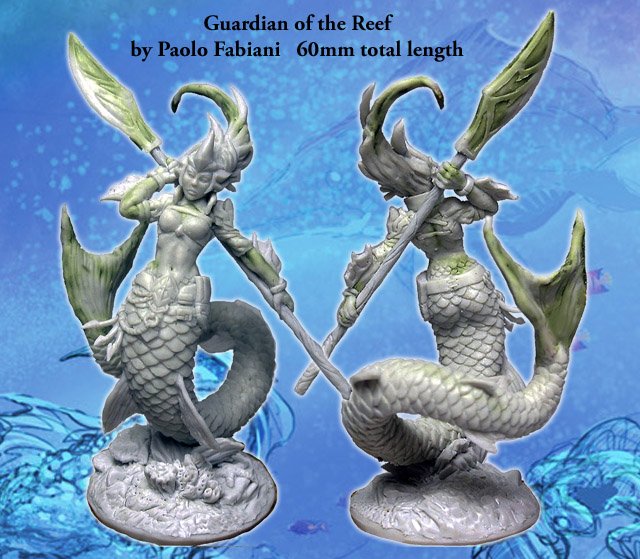 AntiMatterGame1's tweet photo. One of the Nereids of Blood Reef, sculpted at 30mm scale. #deepwars #nereids #bloodreef #antimattergames https://t.co/EGomhcqVCM