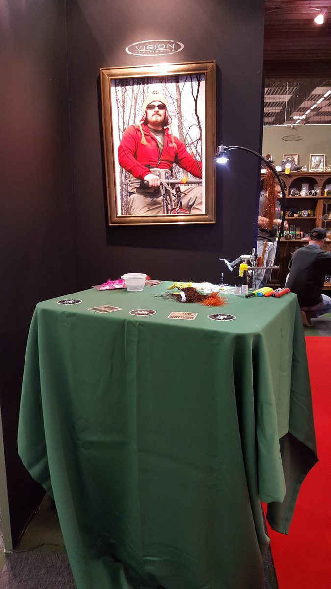 thspey's tweet image. My place at the Swedish Sportfishing Fair!