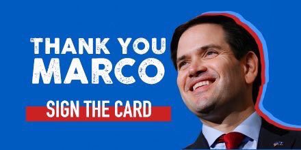 NJS4Rubio's tweet image. Sign the card: studentsforrubio.org #ThankYouMarco