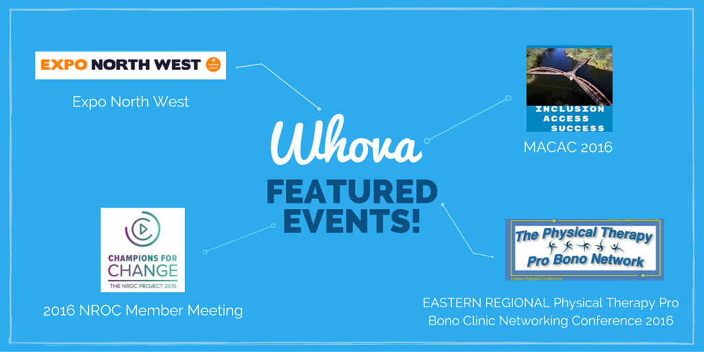 WhovaSupport's tweet photo. Great work, @EventsHashtag/#exponorthwest, @MACACorg/#MACAC16, @TheNROCProject/#NROC16, & @ProBonoPT/#thePTnetwork! https://t.co/sdyufkryZ7
