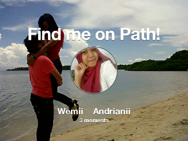 Wemi_Violeta's tweet photo. Find me on #Path now! Go to: https://t.co/iB8l9kZUWb! #thepersonalnetwork https://t.co/IxoxZqML0H
