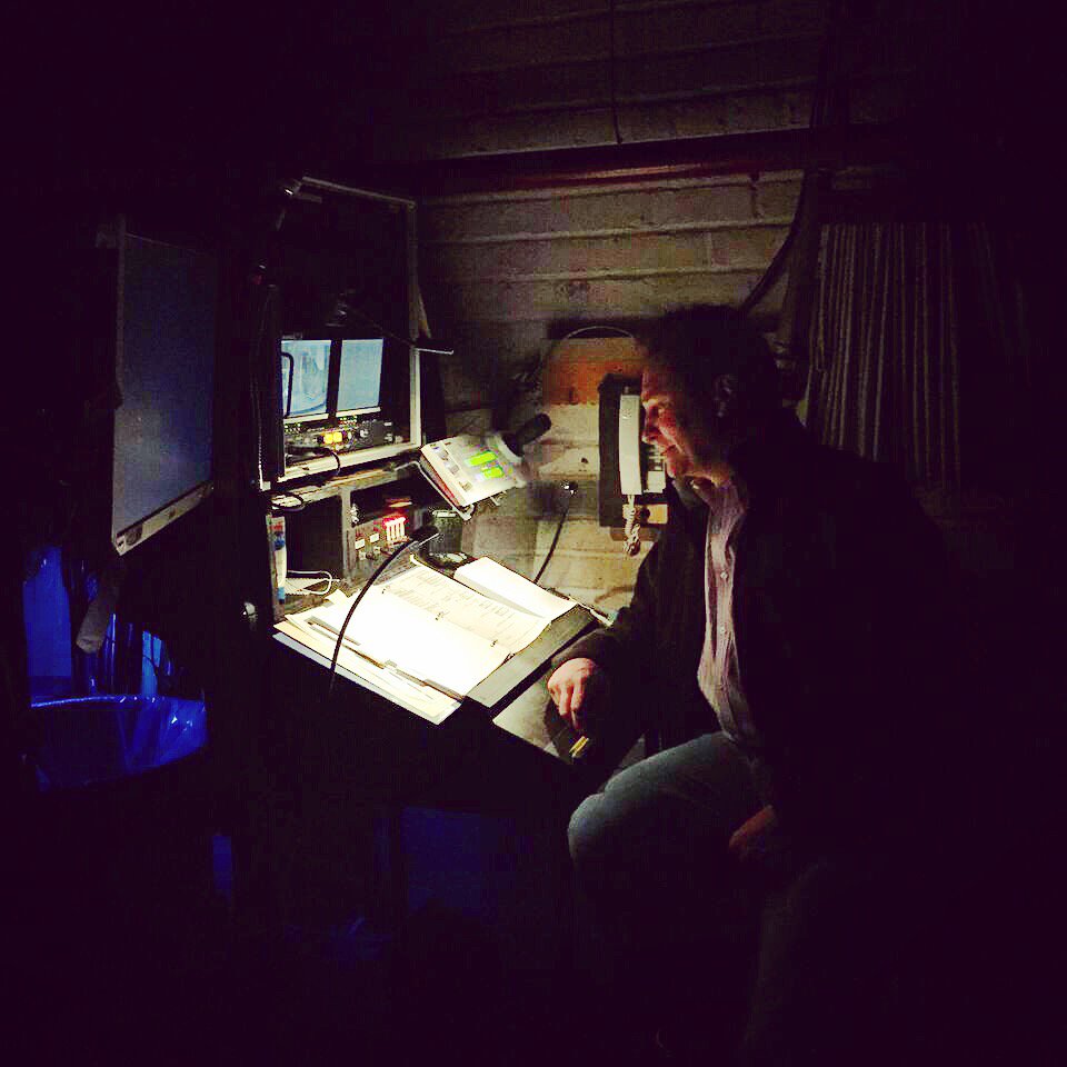 We are getting ready to call the show! #TGIF #HughieBroadway #behindthescenes