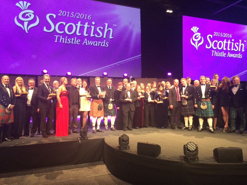 What a night! Big congratulations to all our winners and finalists! #ThistleAwards