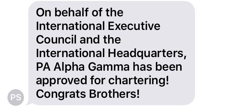 San_Leandro3's tweet image. Best news I&apos;ve heard all month! #PiLambdaPhi #chartered #creditgoestomanyandall