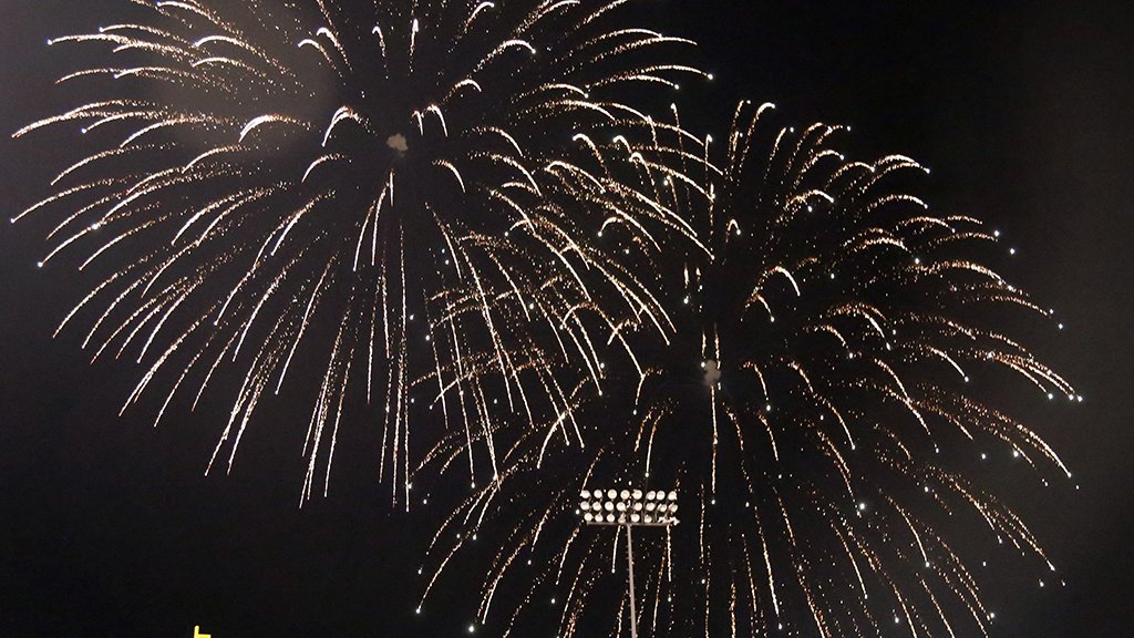 Gotta love those postgame fireworks.